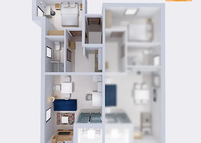 아파트 Layla - Intermezzo With Sea View In Center Of *